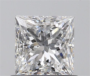 0.70 Carats, Princess E Color, SI1 Clarity and Certified by GIA