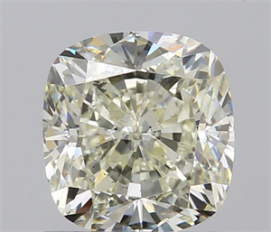 1.00 Carats, Cushion K Color, SI2 Clarity and Certified by GIA