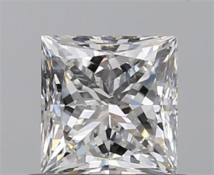 0.70 Carats, Princess E Color, VS1 Clarity and Certified by GIA