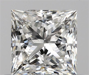 0.51 Carats, Princess G Color, VS1 Clarity and Certified by GIA