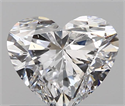 0.70 Carats, Heart D Color, SI2 Clarity and Certified by GIA