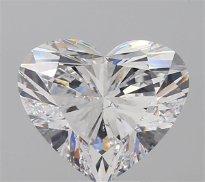 7.01 Carats, Heart D Color, SI1 Clarity and Certified by GIA