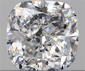 0.50 Carats, Cushion D Color, VVS2 Clarity and Certified by GIA