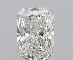 0.50 Carats, Radiant H Color, SI1 Clarity and Certified by GIA