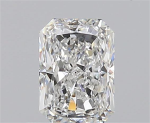 0.51 Carats, Radiant F Color, VVS2 Clarity and Certified by GIA