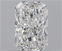 0.61 Carats, Radiant D Color, VS2 Clarity and Certified by GIA