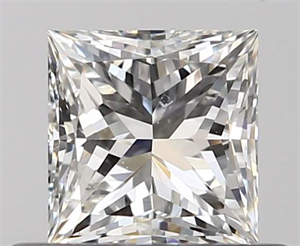 0.50 Carats, Princess H Color, VS2 Clarity and Certified by GIA