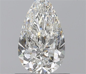 0.81 Carats, Pear H Color, SI1 Clarity and Certified by GIA