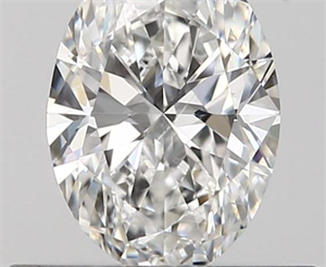 0.50 Carats, Oval F Color, SI1 Clarity and Certified by GIA