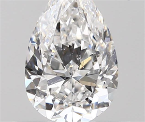 0.60 Carats, Pear D Color, SI2 Clarity and Certified by GIA