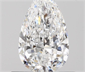 0.60 Carats, Pear D Color, SI1 Clarity and Certified by GIA