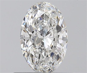 0.54 Carats, Oval F Color, VVS2 Clarity and Certified by GIA