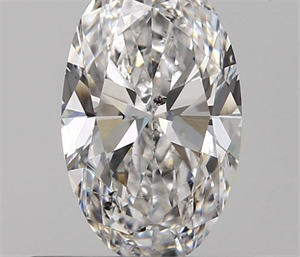 0.62 Carats, Oval E Color, SI2 Clarity and Certified by GIA