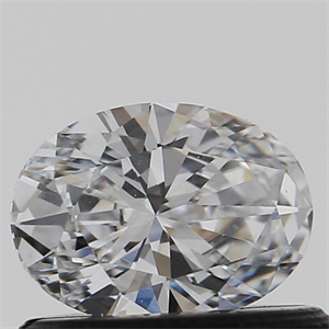 Lab Created Diamond 0.35 Carats, Oval with  Cut, D Color, VS2 Clarity and Certified by IGI