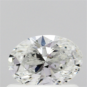 Lab Created Diamond 0.44 Carats, Oval with  Cut, F Color, SI1 Clarity and Certified by IGI