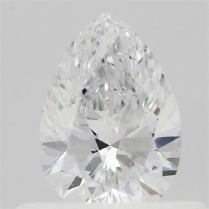 Lab Created Diamond 0.41 Carats, Pear with  Cut, E Color, SI1 Clarity and Certified by IGI