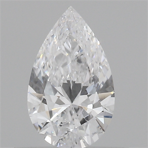 Lab Created Diamond 0.38 Carats, Pear with  Cut, D Color, SI1 Clarity and Certified by IGI
