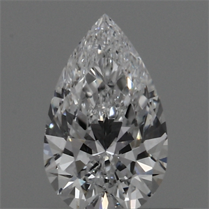 Lab Created Diamond 0.42 Carats, Pear with  Cut, E Color, SI1 Clarity and Certified by IGI
