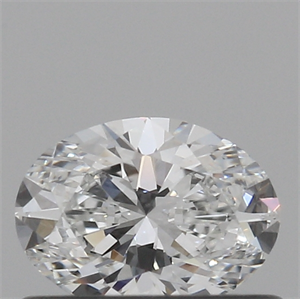 Lab Created Diamond 0.36 Carats, Oval with  Cut, E Color, VVS2 Clarity and Certified by IGI