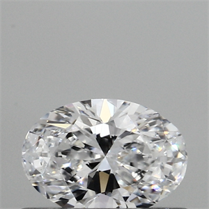 Lab Created Diamond 0.30 Carats, Oval with  Cut, D Color, VS2 Clarity and Certified by IGI