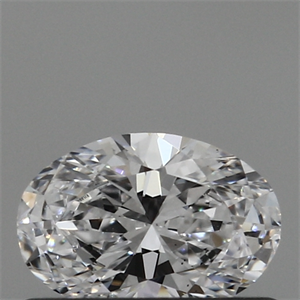 Lab Created Diamond 0.35 Carats, Oval with  Cut, D Color, VS1 Clarity and Certified by IGI