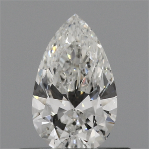 Lab Created Diamond 0.40 Carats, Pear with  Cut, G Color, VS2 Clarity and Certified by IGI