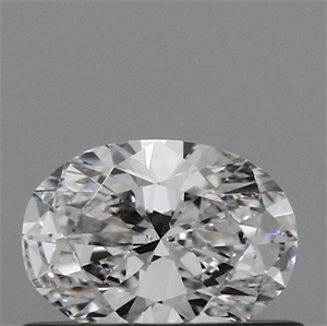 Lab Created Diamond 0.34 Carats, Oval with  Cut, D Color, VVS2 Clarity and Certified by IGI