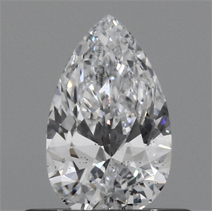 Lab Created Diamond 0.40 Carats, Pear with  Cut, E Color, SI1 Clarity and Certified by IGI