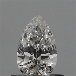 Lab Created Diamond 0.40 Carats, Pear with  Cut, G Color, VS2 Clarity and Certified by IGI