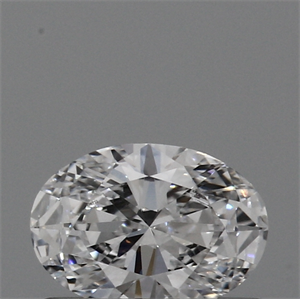 Lab Created Diamond 0.35 Carats, Oval with  Cut, D Color, VS1 Clarity and Certified by IGI