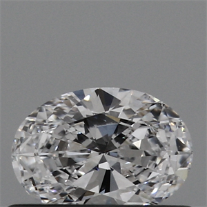Lab Created Diamond 0.30 Carats, Oval with  Cut, D Color, VS1 Clarity and Certified by IGI