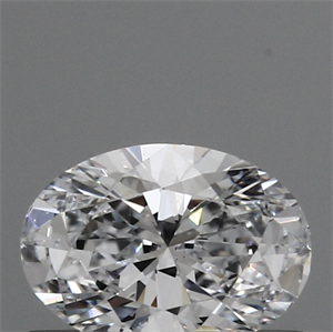 Lab Created Diamond 0.34 Carats, Oval with  Cut, D Color, VS1 Clarity and Certified by IGI