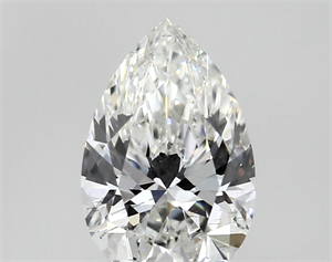 Lab Created Diamond 0.40 Carats, Pear with  Cut, G Color, SI1 Clarity and Certified by IGI