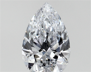 Lab Created Diamond 0.42 Carats, Pear with  Cut, G Color, SI1 Clarity and Certified by IGI