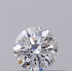 Lab Created Diamond 0.30 Carats, Round with Ideal Cut, D Color, SI1 Clarity and Certified by IGI