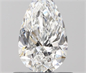 0.65 Carats, Pear E Color, SI1 Clarity and Certified by GIA