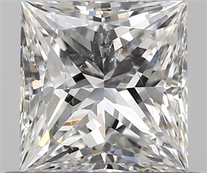 0.60 Carats, Princess G Color, SI2 Clarity and Certified by GIA