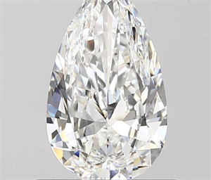 0.72 Carats, Pear E Color, VVS1 Clarity and Certified by GIA
