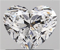 0.64 Carats, Heart D Color, VS1 Clarity and Certified by GIA