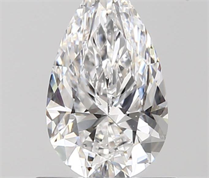 0.80 Carats, Pear D Color, VS2 Clarity and Certified by GIA