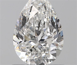 1.00 Carats, Pear F Color, SI2 Clarity and Certified by GIA