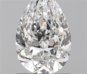 1.00 Carats, Pear E Color, SI1 Clarity and Certified by GIA