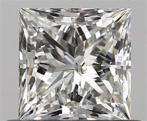 0.60 Carats, Princess J Color, SI2 Clarity and Certified by GIA