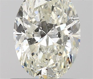 0.90 Carats, Oval J Color, SI2 Clarity and Certified by GIA