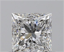 0.54 Carats, Princess E Color, VS1 Clarity and Certified by GIA