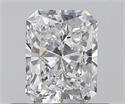 0.50 Carats, Radiant D Color, SI1 Clarity and Certified by GIA