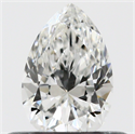 0.41 Carats, Pear F Color, VVS2 Clarity and Certified by GIA