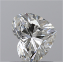 0.70 Carats, Heart H Color, SI1 Clarity and Certified by GIA