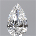 0.40 Carats, Pear D Color, VVS2 Clarity and Certified by GIA