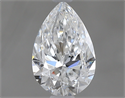 0.51 Carats, Pear E Color, IF Clarity and Certified by GIA